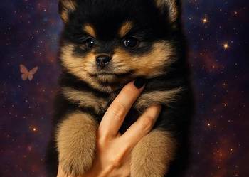 Szpic miniaturowy Pomeranian chłopiec black&tan