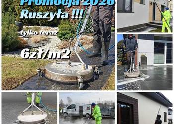 Mycie kostki brukowej elewacji polbruku