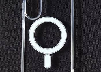 Etui/case klasyczne przezroczyste z MagSafe na Samsunga Galaxy s25 Edge