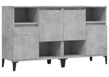 Komody 2 szt. szarość betonu 60x35x70 cm WM-3185731