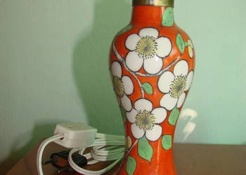 stara francuska lampka nocna, sygnowana