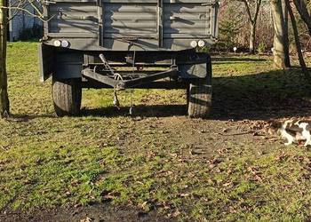 Przyczepa d 50 podwójne burty