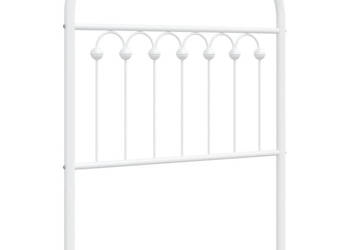 Metalowe wezgłowie białe 75 cm WM-376675