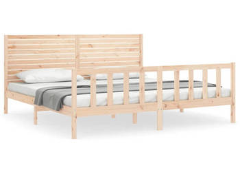 Rama łóżka bez materaca lite drewno sosnowe 200x200 cm WM-3193226