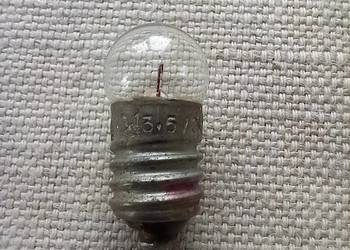 Żarówka 6,3V 0,3A E10 z czasów PRL-u