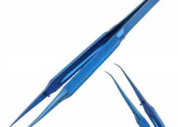 Pęseta Tytanowa Zagięta BT-15 | 138 mm, 0,15 mm HRC 40°