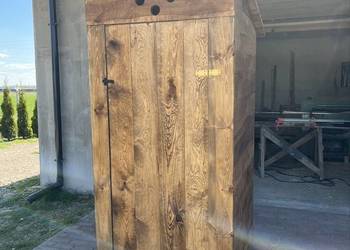 WC drewniany wychodek latryna ubikacja kibel na budowę działkę