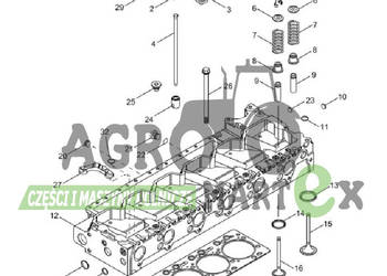 87673421, 84233778 GŁOWICA SILNIKA T8 CNH