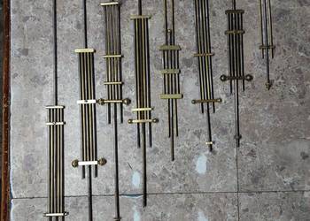 Zestaw 8szt ruszta wahadeł starych zegarów dla zegarmistrza różne