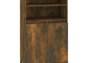 Wysoka szafka przydymiony dąb 60x36x110 cm WM-821233