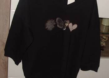 Bluzko Bluza  3/4 Rękaw Kwiatek _Serce_ Motyl r. M/L