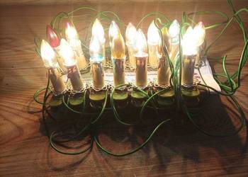 Stare zabytkowe lampki choinkowe z czasów PRL