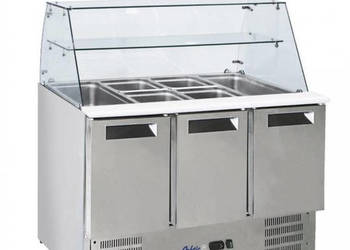 Stół Chłodniczy Sałatkowy 3-Drzwiowy Gastronomiczny Hendi 236192