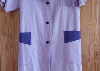 Bawełniany fartuch w liliowym kolorze z wypustkami roz.M/L