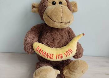 Maskotka pluszowa małpka z bananem