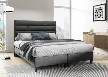 Łózko tapicerowane hotelowe z zagłówkiem K-5 140x200 ze stelażem PRODUCENT