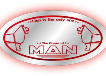 Lustro LED, MAN 12v,24v TIR podświetlane świecące IG:AFLED truck accesories