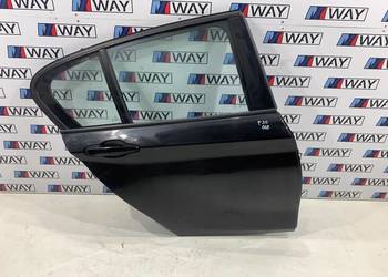 BMW 1 E87 DRZWI PRAWY TYŁ TYLNE PRAWE 668 SCHWARZ II KOMPLETNE