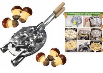 Forma do pieczenia ciastek grzybki grzybków opiekacz