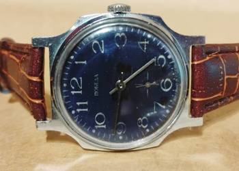 Zegarek Męski Pobieda 15 JEWELS 2602 ciemno niebieska prążki