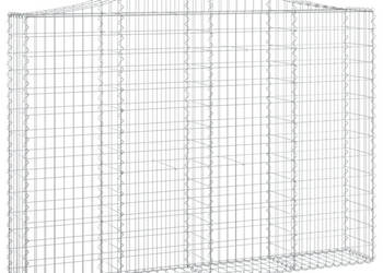 Kosze gabionowe 4 szt 200x30x140/160 cm galwanizowane żelazo WM-3145474