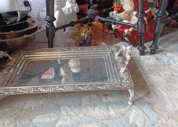 taca zdobienia w stylu rocaille do serwowania kawy herbaty napoi