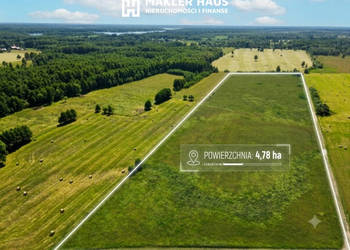 Działka rolna 4,78 ha Rostki gm. Pisz
