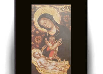 religijny obrazek A4, Maria plakat 21x30, sztuka malarstwo plakat 21x30