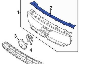 VOLVO C40 uszczelka grilla atrapy chlodnicy OE 32337614