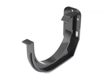 Bryza PVC Uchwyt rynny czołowy 125 mm czarny