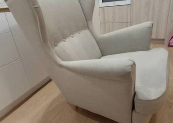 Fotel uszak z podnóżkiem