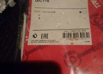 Czujnik zużycia klocków hamulcowych BMW 7 E38 TRW GIC 116