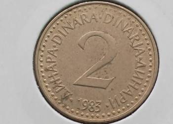 2 Dinary Jugosławia 1983 r.