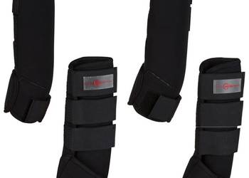 Kerbl Ochraniacze dla konia, 4 szt., czarne, Pony, 320131(SKU:416010)