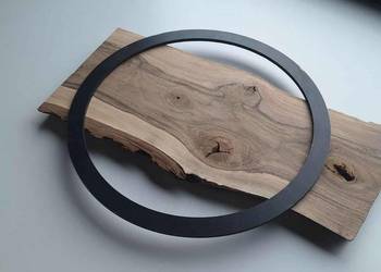 Deski orzech loft zegary plastry stoliki suche brusy foszty