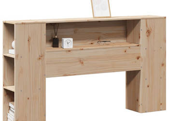 Wezgłowie do łóżka z półkami 135 cm lite drewno sosnowe WM-855633