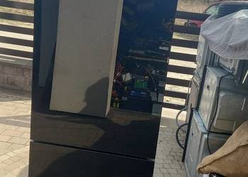 Lodówka Amica 185 cm. CZARNE SZKLO