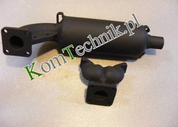 Tłumik + kolektor silnika Kubota w solarkach Schmidt S2B