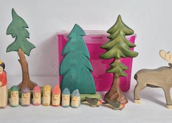 Zestaw Drewnianych Figurek Premium: Ostheimer, Holztiger, BuntSpecht - 14 e