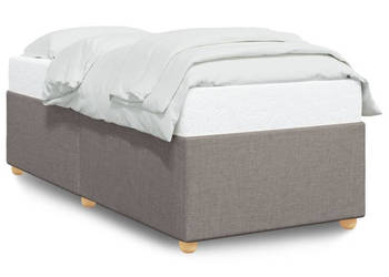 Rama łóżka kolor taupe tapicerowana tkaniną 80 x 200 cm WM-3284691