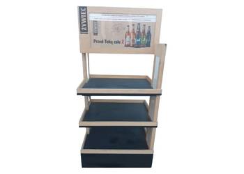 Regał sklepowy Żywiec Stojak Ekspozytor POS Podświetlany Wys. 160cm
