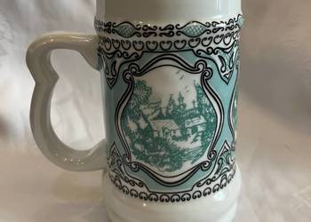 Kolekcjonerski kufel ceramiczny z sygnaturą Bogucice, PRL Kolekcjonerski kufel ceramiczny z sygnaturą Bogucice, PRL