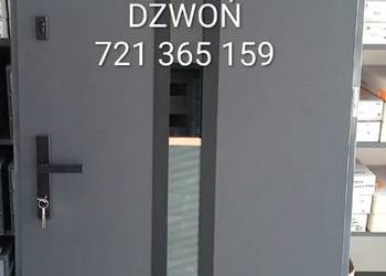 Drzwi zewnętrzne z ciepłą ościeżnicą /  NOWE / SZYBKA REALIZACJA