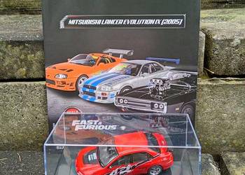MITSUBISCHI LANCER EVOLUTION IX fast furious deagostini 1/43 szybcy