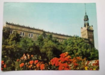 Pocztówka Szczecin Zamek Książąt Pomorskich 1971r. + Znaczek