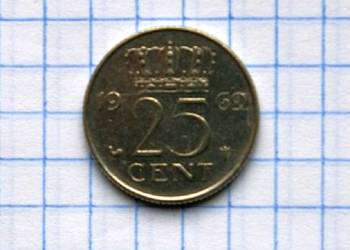 25 CENTÓW ( 25 CENT ) 1969 ROK - HOLANDIA