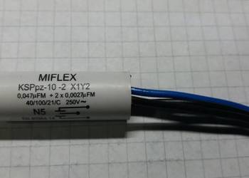 KONDENSATOR MIFLEX KSPpz-10-2 X1Y2 0,047uFM 3 WYJSC