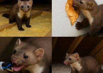 Wymiana, usuwanie wełny mineralnej po kunach, Wrocław