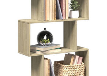 Regał przegroda 3 poziomy dąb sonoma 70x24x97 cm WM-858113