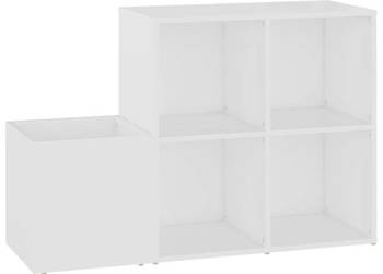 Szafka na buty biała 105x355x70 cm materiał drewnopochodny WM-808251